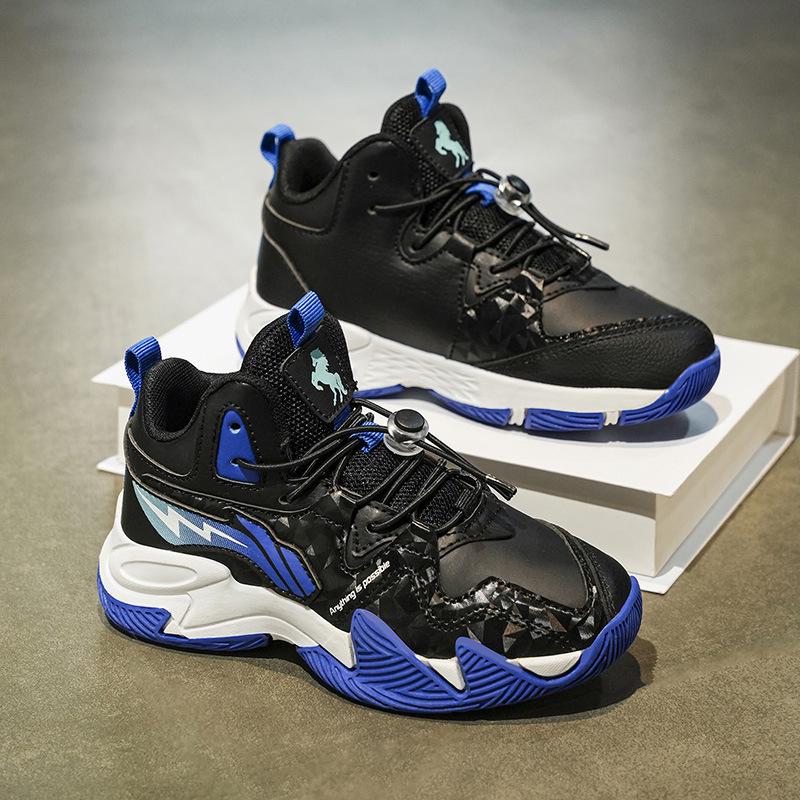 Red Hare Waterproof Boys' Basketball & Running Shoes - Anti-slip, Leather, Autumn/Winter