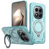 Armor Shockproof Case For Xiaomi Poco M8 Pro Redmi Note 15Pro 4G Plus 5G 360° Rotating Magnetic Stand TPU Plastic Phone Cover
