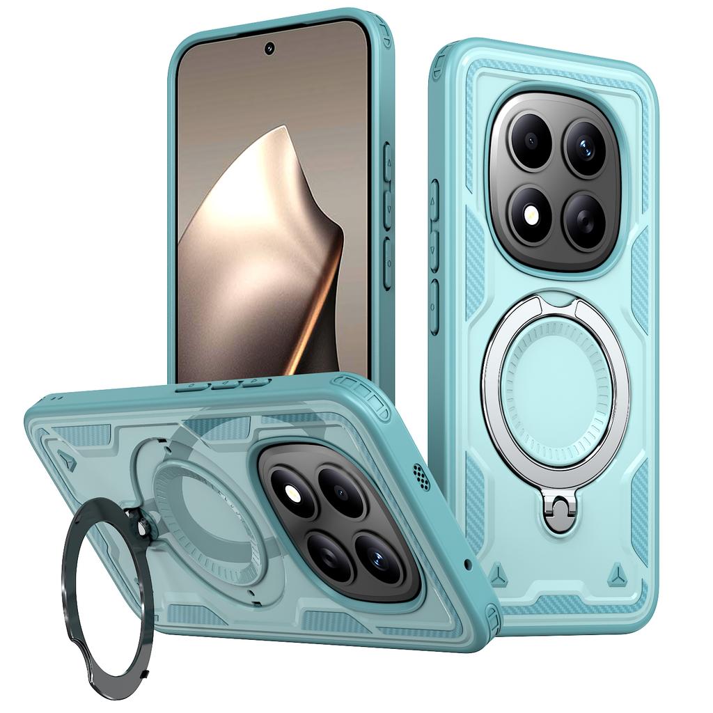 Armor Shockproof Case For Xiaomi Poco M8 Pro Redmi Note 15Pro 4G Plus 5G 360° Rotating Magnetic Stand TPU Plastic Phone Cover