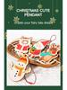 Original Christmas Gift Pendant: Santa Claus & Gingerbread Man Tree Ornaments with Gift Box