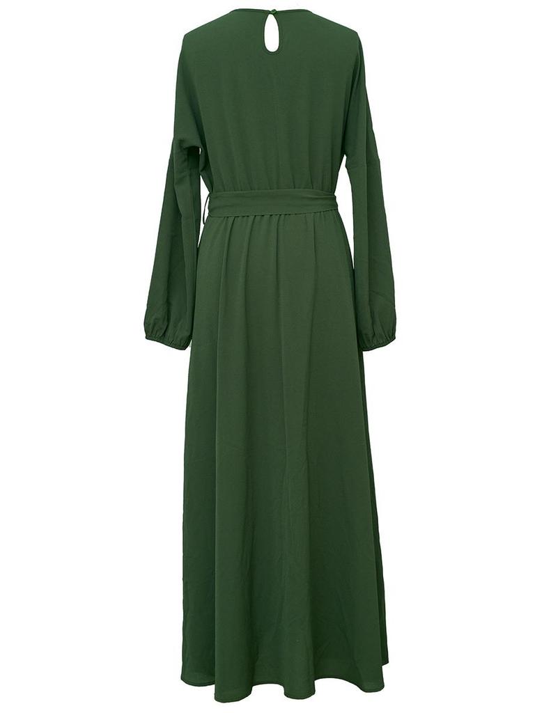 Batwing Sleeve Abaya: 2021 Middle Eastern Women's Long Dress