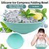 Silicone Face Bowl for Ice with Ice Grid Cold Plunge Washbasin  for Skin Tightening