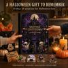 Countdown-Kalender für Kinder Halloween Adventskalender, 24-Tage Spukhaus-Box mit kleinen niedlichen Acryl-Sammlerfiguren, Gruseliges Sammlerspielzeug
