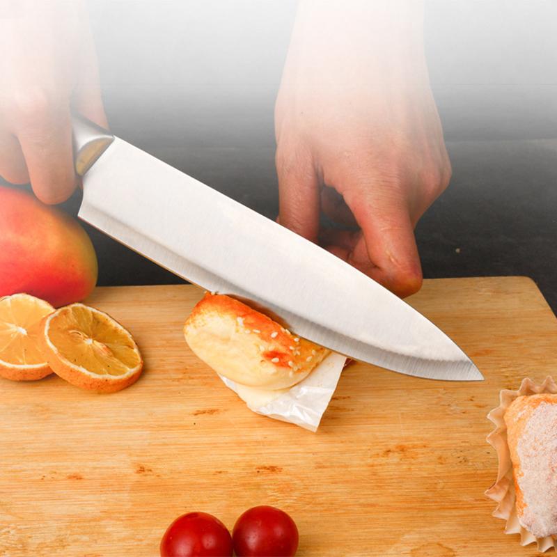 2pcs Stainless Steel Kitchen Knife Slicing Knife Fruit Paring Knife Multi-purpose Knife