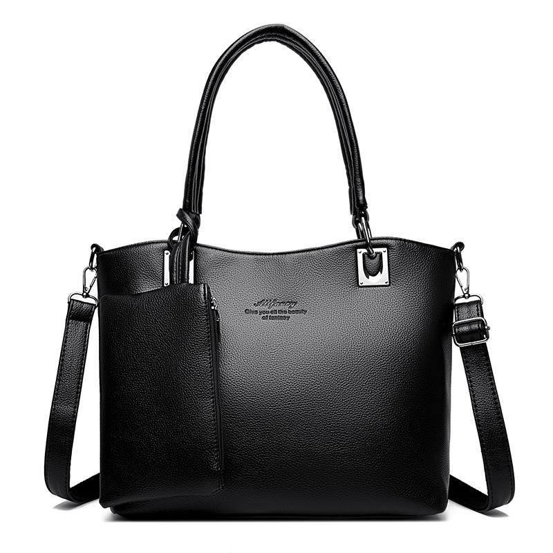 

New high-capacity Two-in-e Women Travel Handbags Ladies Crossbody Bags For Women Messenger Bag Fashi Shoulder Bags wallet чёрный