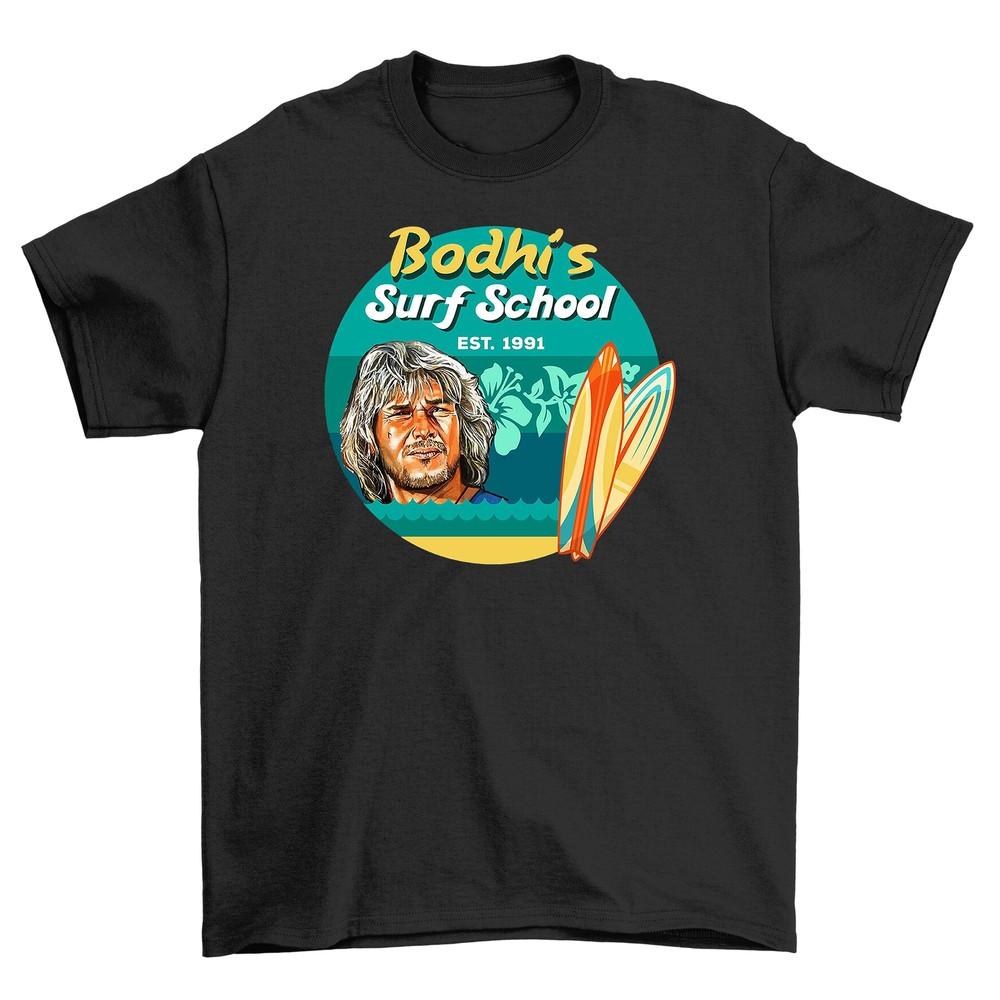 

Bodhi s Surf School T-shirt - Ride the Waves of Laughter! Funny Unisex Tee, Pe L