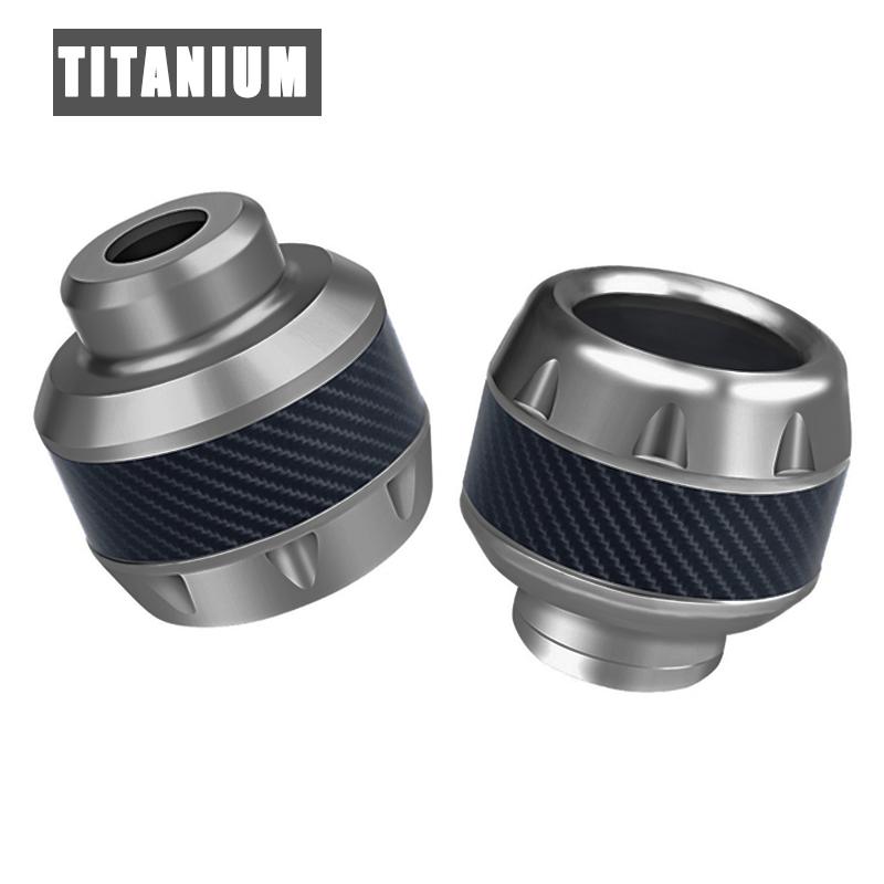 2PCS Universal Frame Slider For Motorcycle Front Cups Motorcycles Falling Protector Explosion-proof Carbon Motorbike Scooter