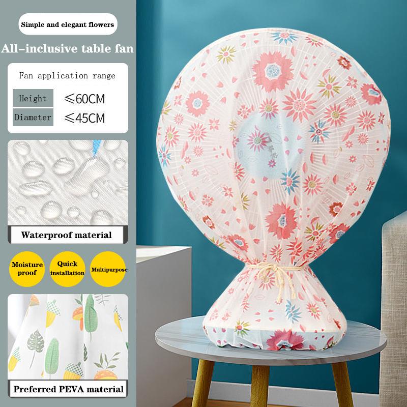 Electric Fan Cover, Dust Cover, Electric Fan Protective Cover, Vertical Floor Type, Fully Wrapped Fabric, Circular Dust Proof Mesh Cover