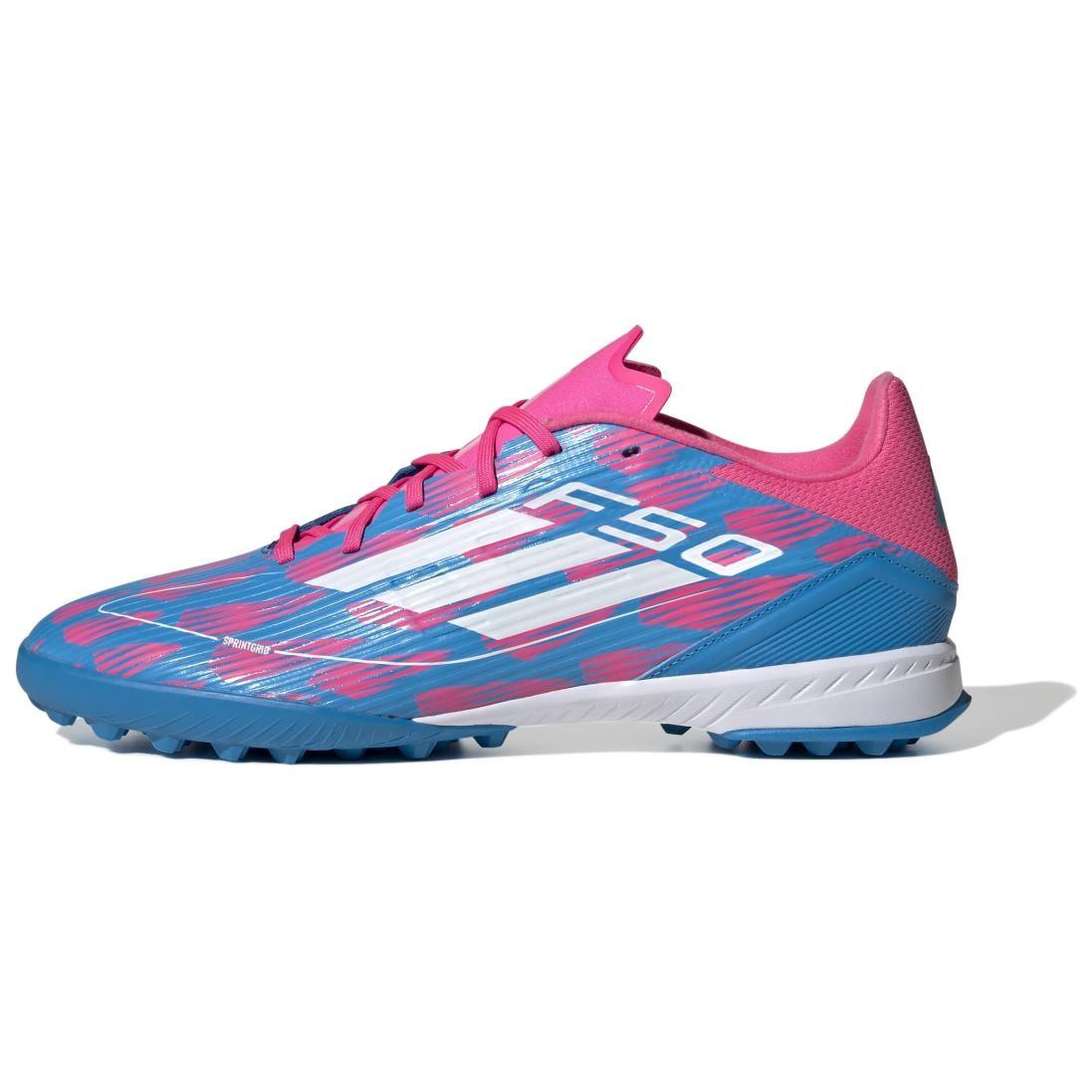 adidas F50 League Turf Solar Blue Cloud White Solar Pink Men s IF1336 EU 42⅔