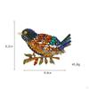 Animal Birds Brooch Pin Rhinestone Jewelry Lapel for Bridal Women Wedding