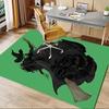 Wicked, Broomstick Pattern Polyester Office Carpet Chair Mats, Home Decor Dormitory Floor Protector with Anti-Skid Backing, Large Area Cover