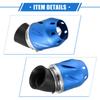 VekAuto Motorcycle Air Filter 26/35/42/48mm ID 140x700mm Motorcycle ATV Durable Aluminum Alloy Blue