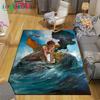 3D Fashion Myth Godman Mythical Beast Printed Carpet Living Room Anti-Skid Area Rug Kids Bedroom Mats Yoga Mat Carpet Decor Gift