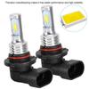 2PCS 9145 LED Fog Light Bulbs 80W 8000K White High Brightness Replacement Fog Lights For Trucks SUVs Cars Off Road Vehicles Aluminum Hous