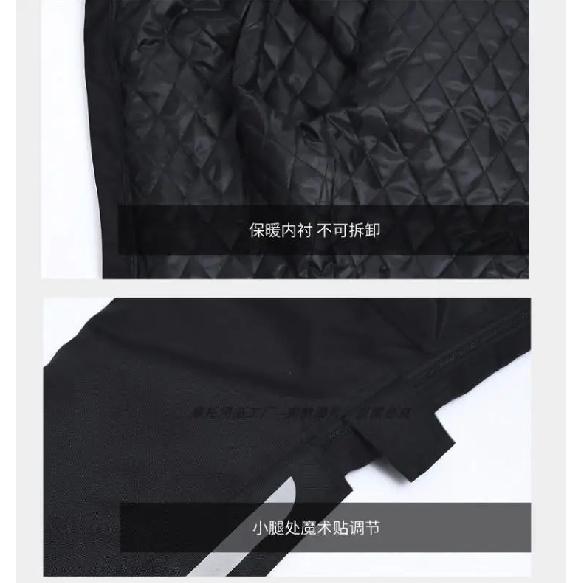 Wind-proof and warm-keeping equipment for motorcycle riding pants; fall-proof and quick-release pants in winter