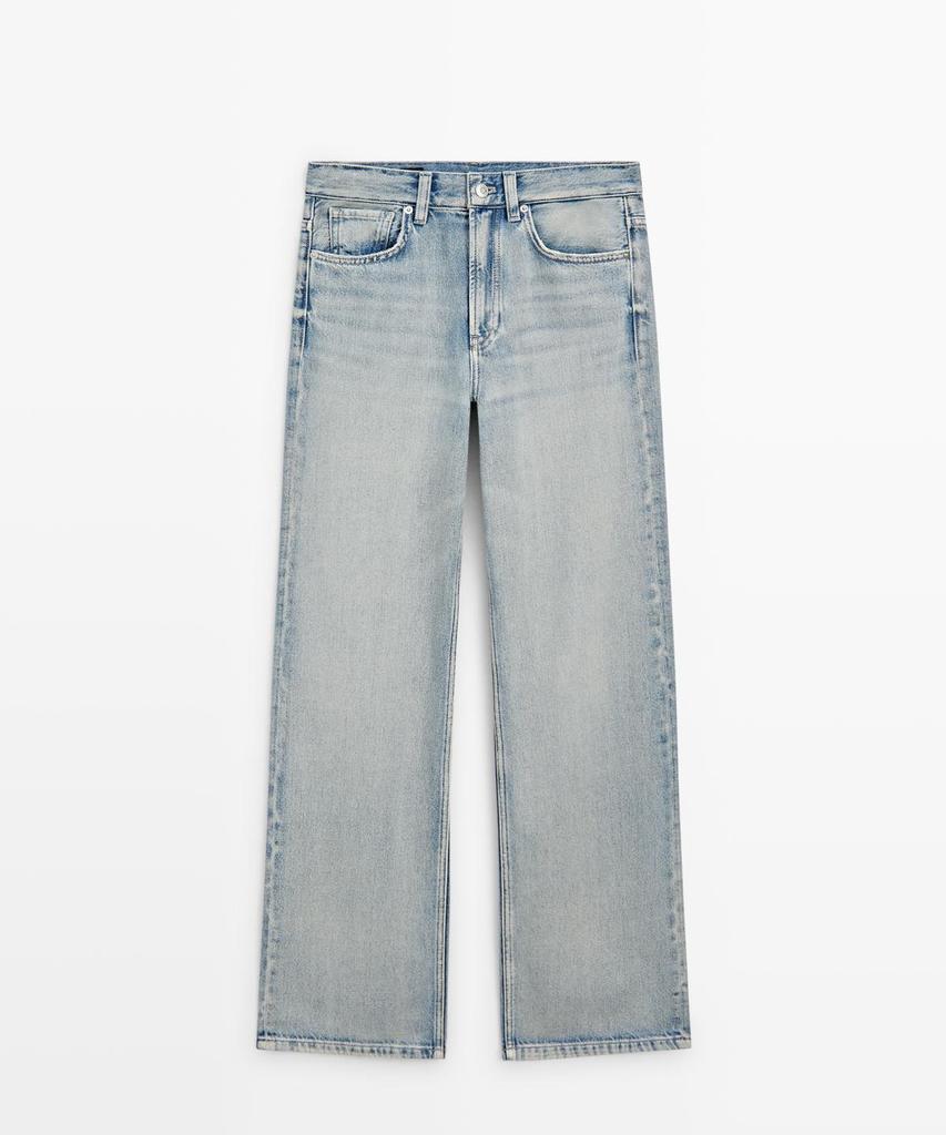 Masimodutti High-Waisted Wide-Leg Jeans