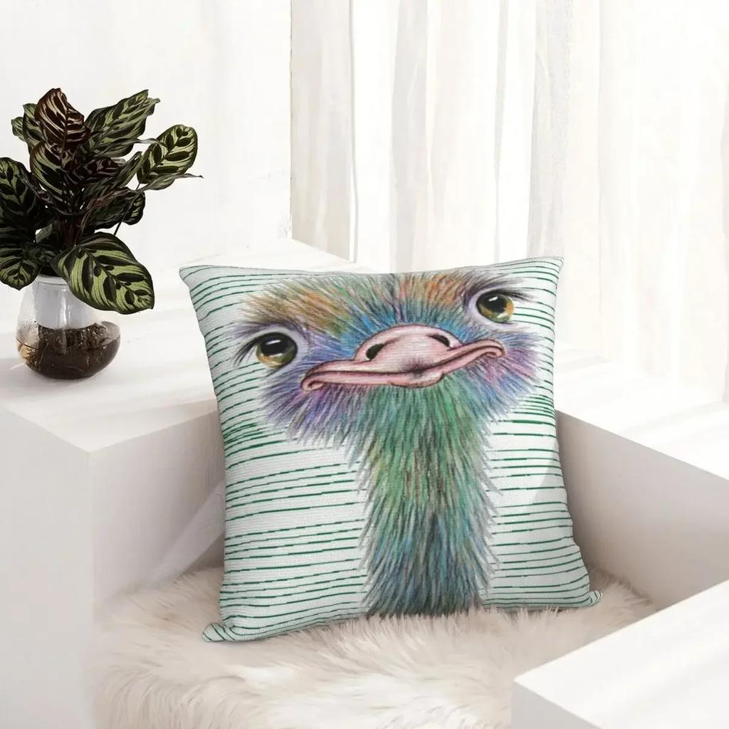 Cuscino Decorativo Struzzo Cuscini per Bambini Copricuscino Copricuscini Decorativi Arredamento per la Casa