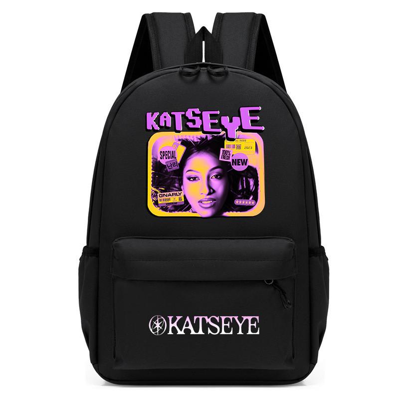 60123-6 Kids Student KATSEYE Printed Backpack School Waterproof Outdoor Bag