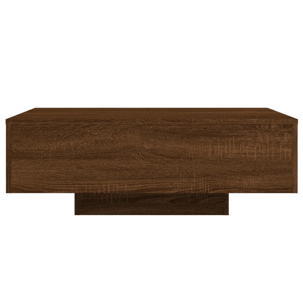 Moderner, Minimalistischer Und Eleganter Couchtisch Mit LED-Lampe, Beistelltisch Für Das Wohnzimmer, Niedriger Ablagetisch, 85x55x31 Cm