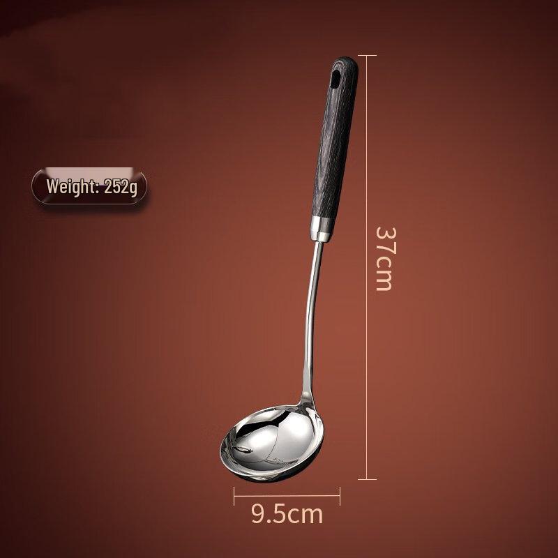 Bang Daifu 304 Stainless Steel Frying Spatula with Wooden Handle