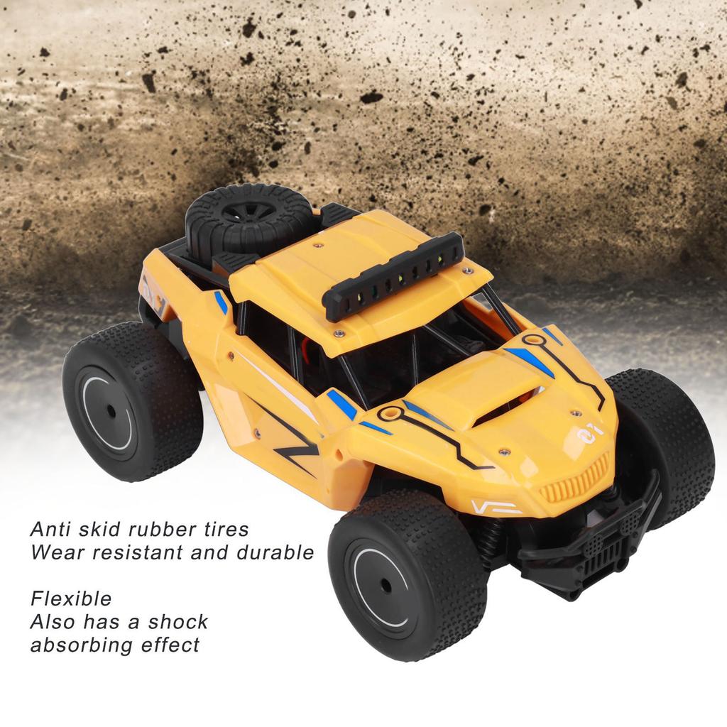 1/20 Off Road Racing Car High Speed USB Charging Crasroof 2.4G RC Crawler with LED Light for Boys Girls