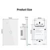 Tuya WiFi Smart Light Switch with Wall Touch, Compatible with Alexa and Google Assistant.