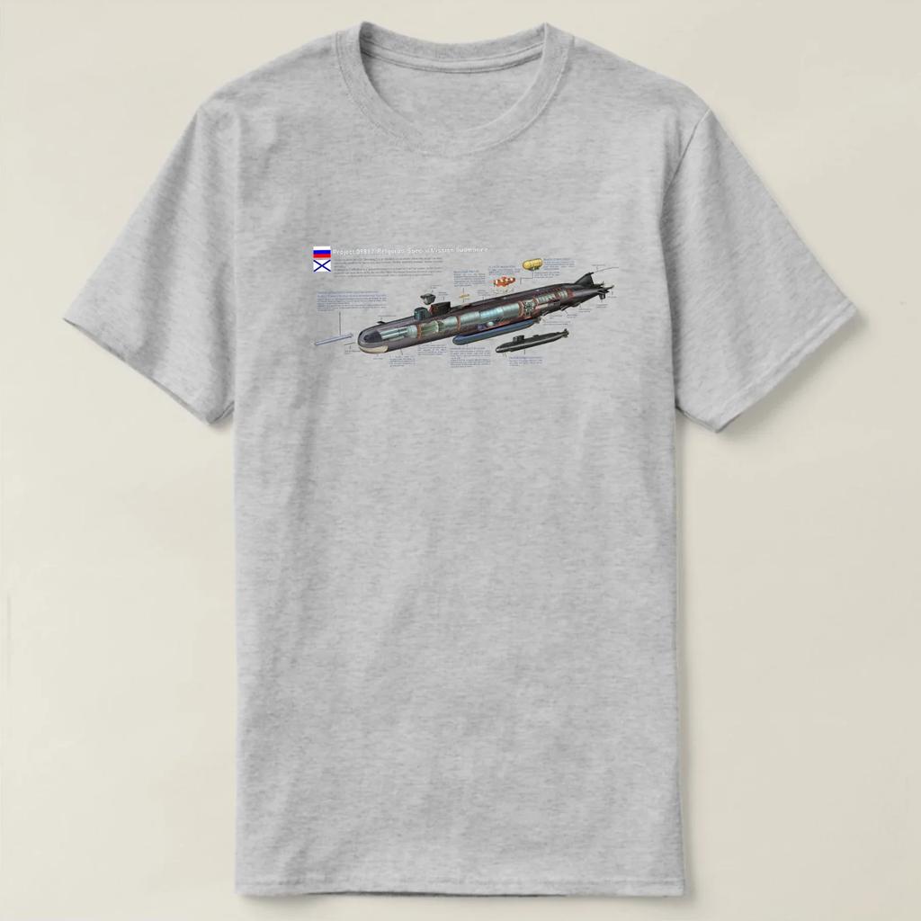 Russian Navy Project 09852 Belgorod Special Mission Nuclear Submarine T Shirt 100 Cotton Short Sleeve ONeck Casual Tshirt