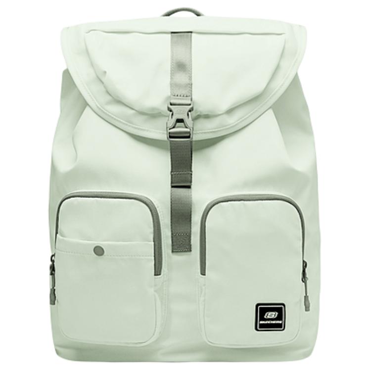 Skechers Colorful Casual Series Fashion Versatile Large Capacity Fabric Backpack Unisex backpack Ceramic-Blue L324U039-02CH Celadon