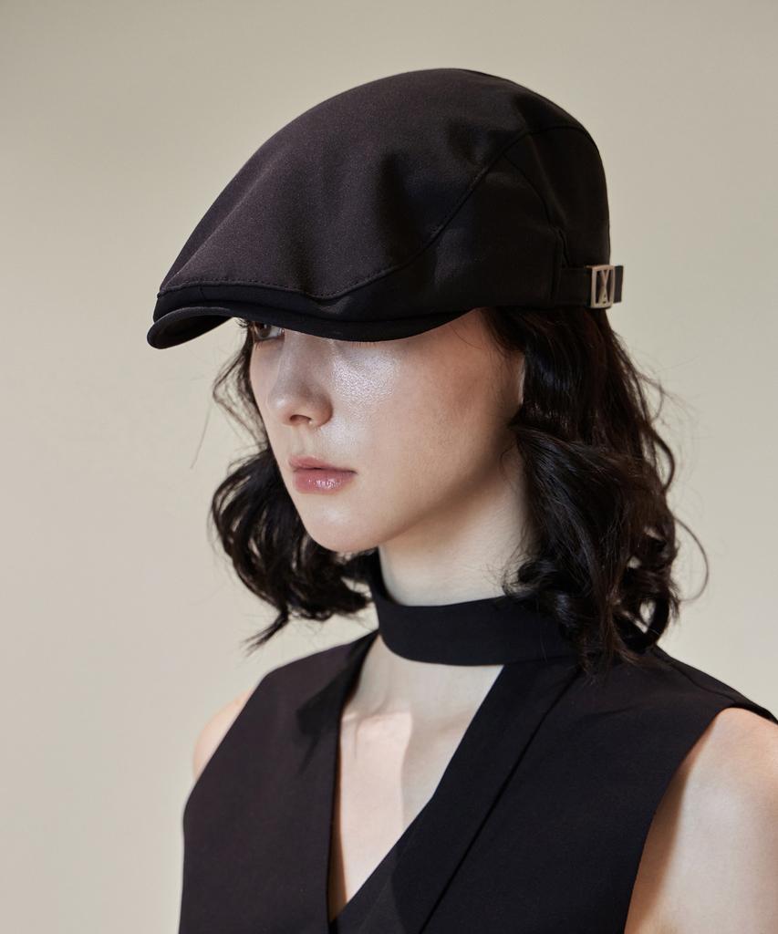 Bajal Va Square Belt Hunting Cap Black