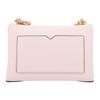 Michael Kors Cece Classic Solid Color Retro Chain Gold Buckle Flip Polyester Crossbody Shoulder Bag Medium Size Women's Cherry Blossom Pink