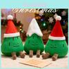 Weihnachtsbaum Plüschtier mit Weihnachtsmannmütze für Kind Weihnachtsgeschenk