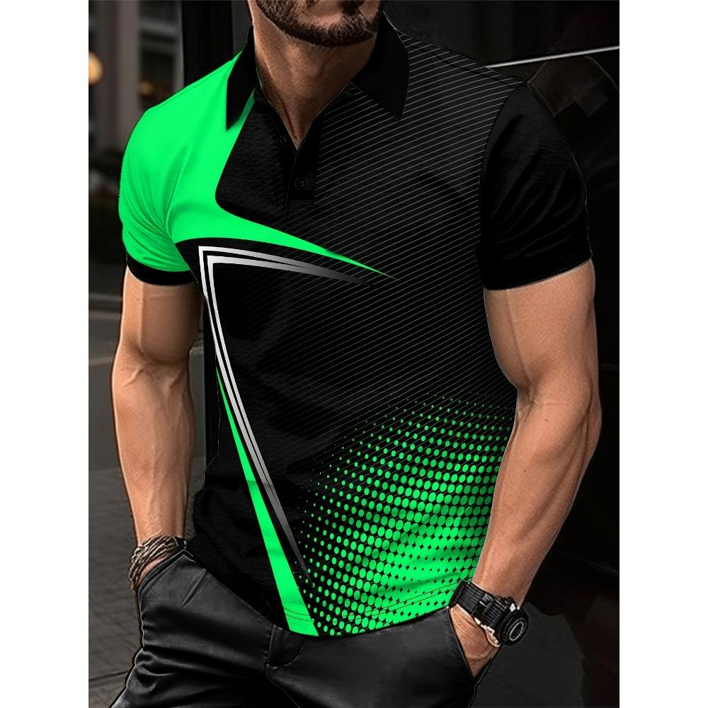 New Cross-border Casual Short Sleeved Polo Shirt Casual Men's Polo Shirt Collar