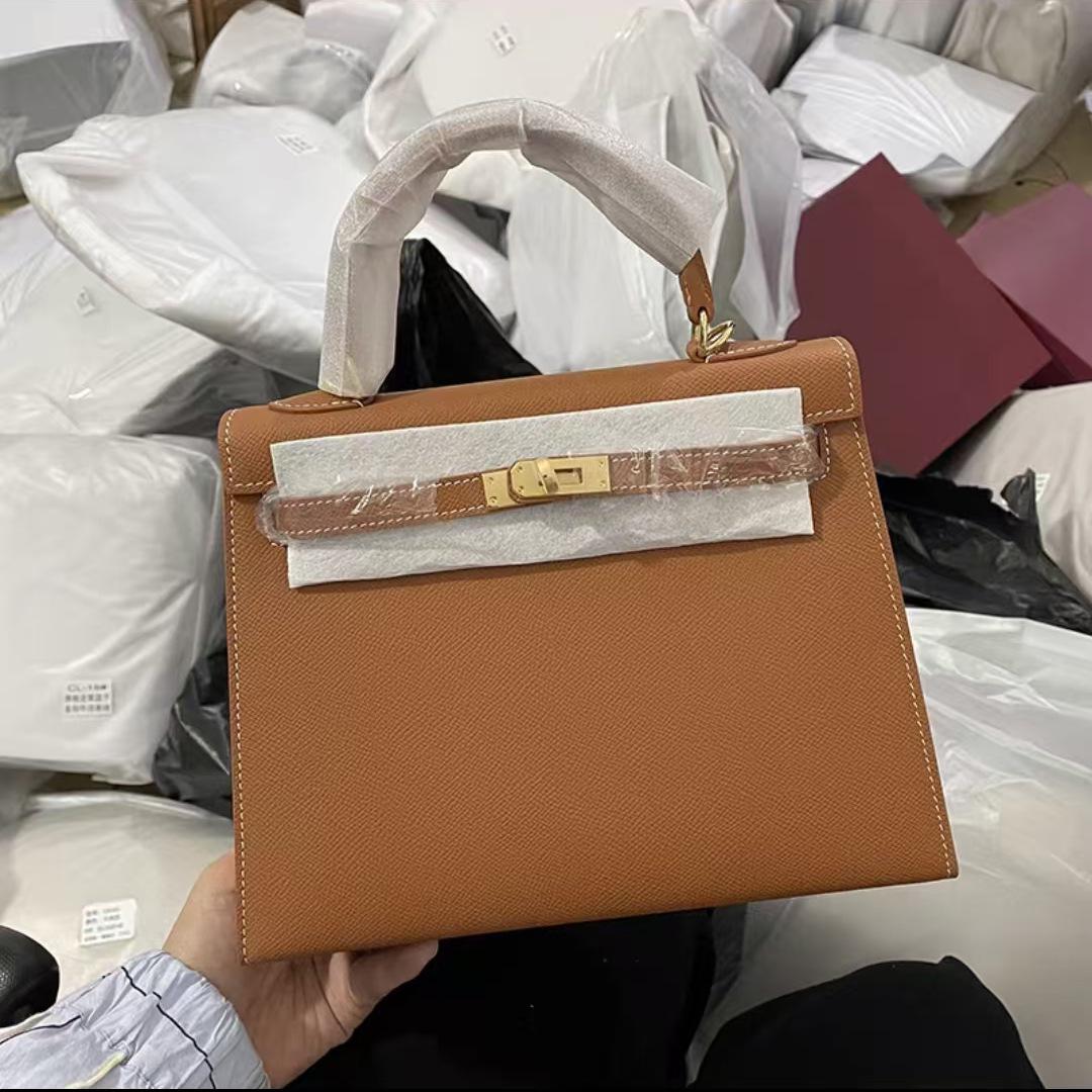 

Универсальная цельная сумка в стиле Kelly & Birkin - Модная сумка 2025 года через плечо и кроссбоди, подмышечная сумка