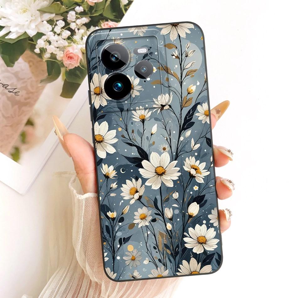 For Realme GT 7 Pro Cute Cat Flower Cartoon Phone Case For Realme GT7 Pro RMX5010 Shockproof Soft Silicone Covers Bumpers