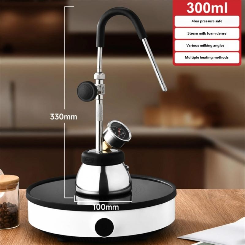 Professional 403 Stainless Steel Coffee Frother Pitcher 300ML Capacity For Smooth Pouring And Creative Designs