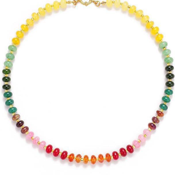Turquoise Bohemian Beaded Clavicle Necklace - Summer Casual Vacation Style for Women
