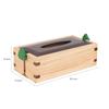 HTB Taschentuchbox, Stilvolle Holz-Taschentuchbox, Massivholz, Akazienholzmaserung, Natur, 26*13.6*8.4cm (HTB-STB1)