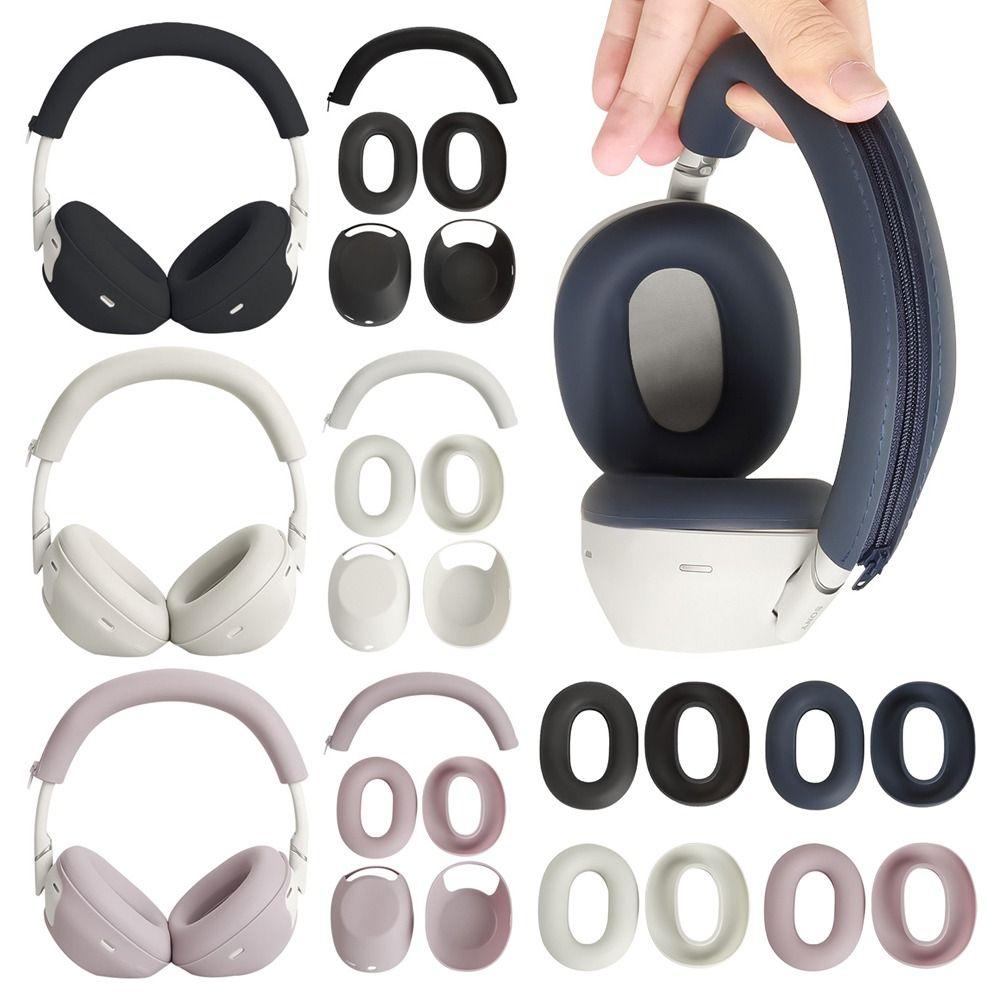 Zachte Hoofdtelefoonbeschermer Siliconen Oorkussentje Cover Headset Pad voor Sony WH-1000XM6 Bluetooth Headset