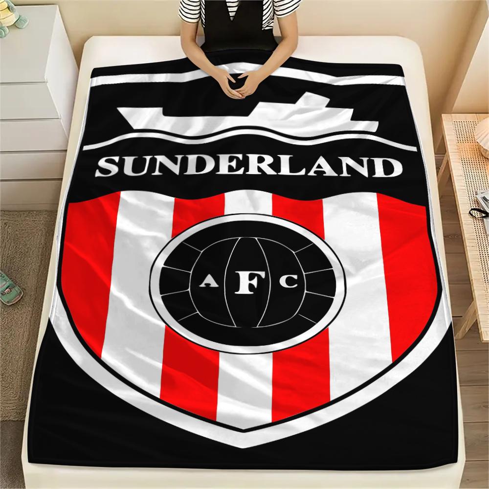 

1pc Sunderland Print Flannel Blanket, High quality Comfortable for All Seasons, Home Decor, Warmth and Comfort, Perfect for Christmas Gifts89 80cm x 120cm