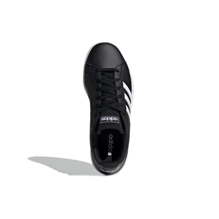 Adidas Womens Grand Court Base 'Black White' (women's sizes) Core Black / Cloud White / Core Black Skateboard Shoes EE7482