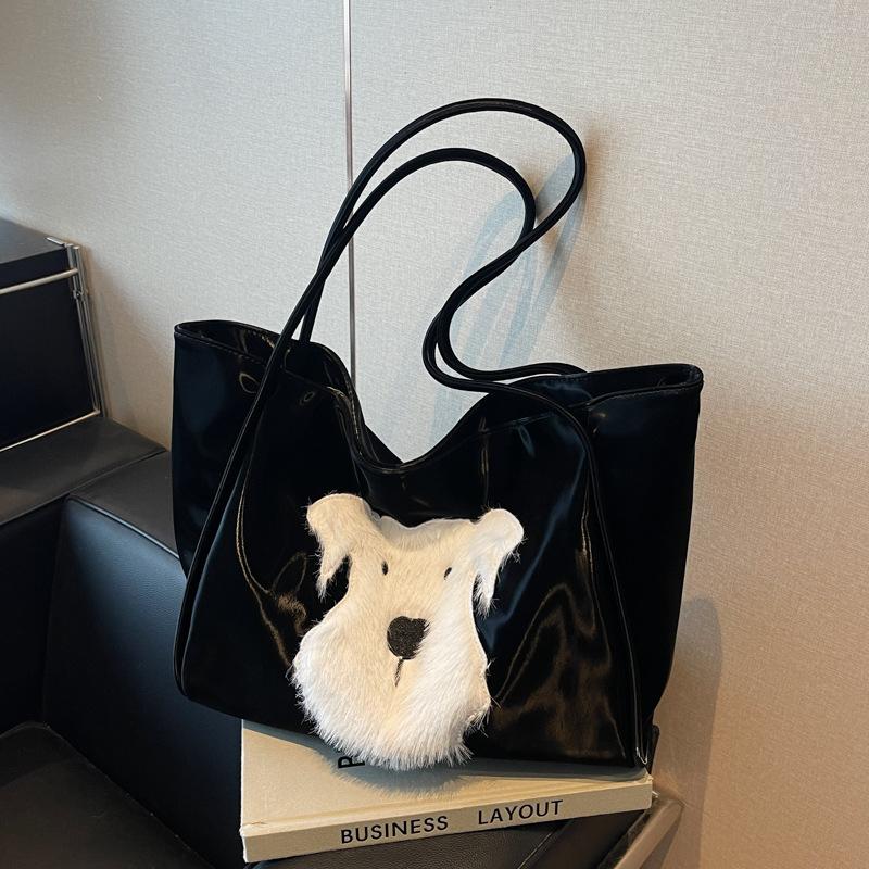 

Повседневная сумка большой вместимости женская новинка 2024 года осень-зима универсальная сумка через плечо, сумка-тоут для студентов колледжа