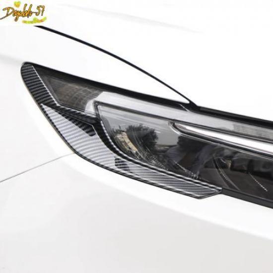 For Honda CRV CR-V -2024 Carbon Fiber Style Front Headlight Lamp Strip Trim
