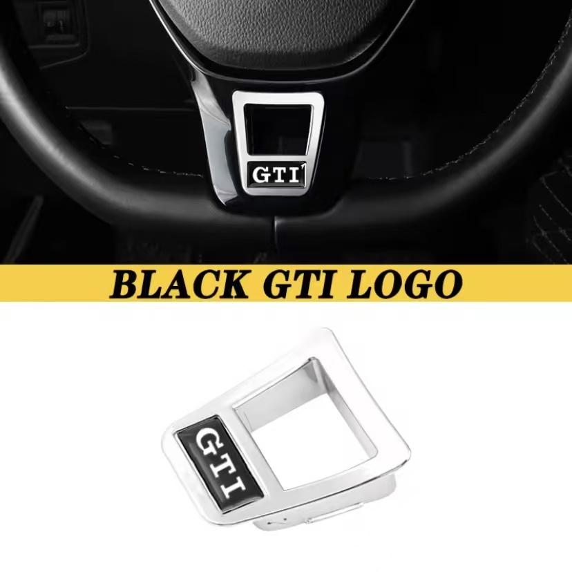 Car Steering Wheel Logo Emblem Sticker Decals For VW GTI Polo Golf Jetta MK6 MK7 MK8 Passat B6 B7 B8 Tiguan CC T-ROC Tire Valve