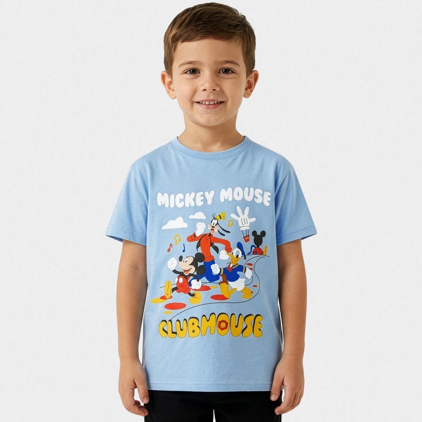 Disney Mickey Mouse Clubhouse Children s T-shirt | Mickey, Goofy And Donald Duck Boys Top 100