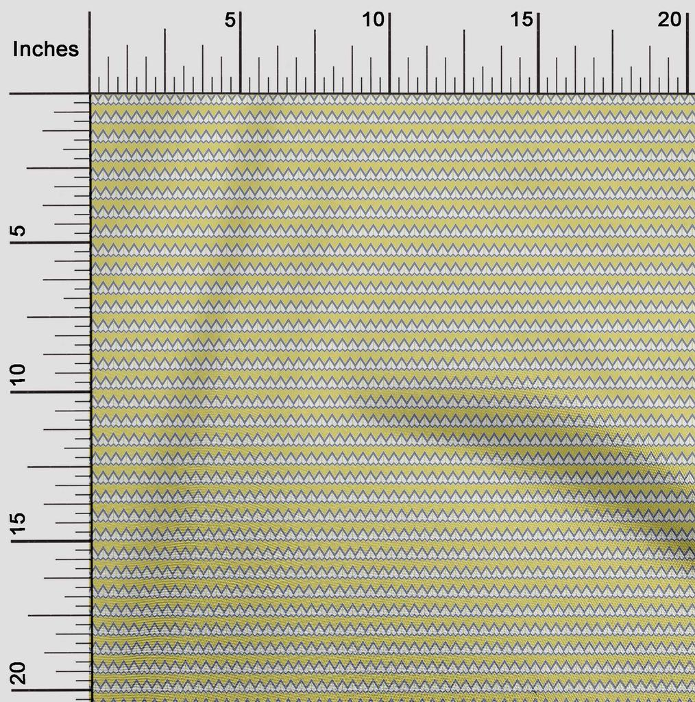 oneOone Cotton Flex Fabric Chevron Geometric A  Printed Craft Fabric BTY 40 Inch