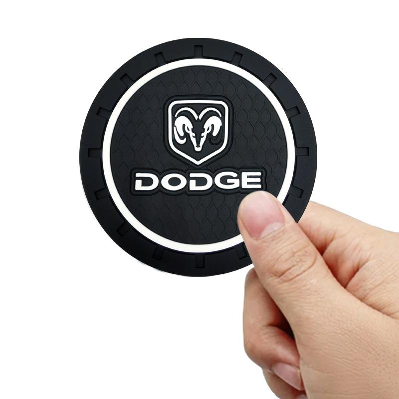Silica Gel Car Coaster Water Cup Anti-slip Pad for Dodge Journey Ram 1500 Durango Challeager NITRO SRT Charger Avengr