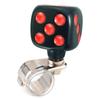 Arenbel Steering Spinner Resin Interior Part for Black and Red Dice-Shaped Knob, Cars,