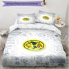 3pcs Duvet Cover Set (1*Duvet Cover + 2*Pillowcase, Without Core), Club America Print Soft All‑Season Bedding Set, Home Bedroom Decor Gift