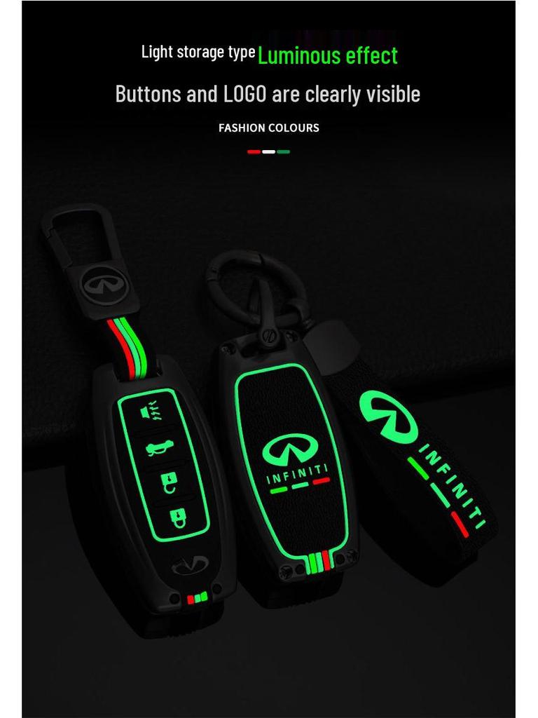 Infiniti Schlüsselhülle: Kompatibel mit Q50L, Q70, QX50, QX60, FX35 - Metallgehäuse & Schlüsseltasche