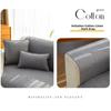 Cotton-Linen Blend Couch Seat Cover Non-slip Sofa Backrest Cover Couch Protector  for Living Room